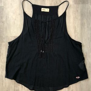 Navy blue tank top- Hollister